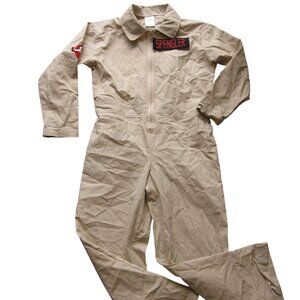 Ghostbusters Costume Khaki Coveralls Jumpsuit Child Size Small Cosplay HALLOWEEN
